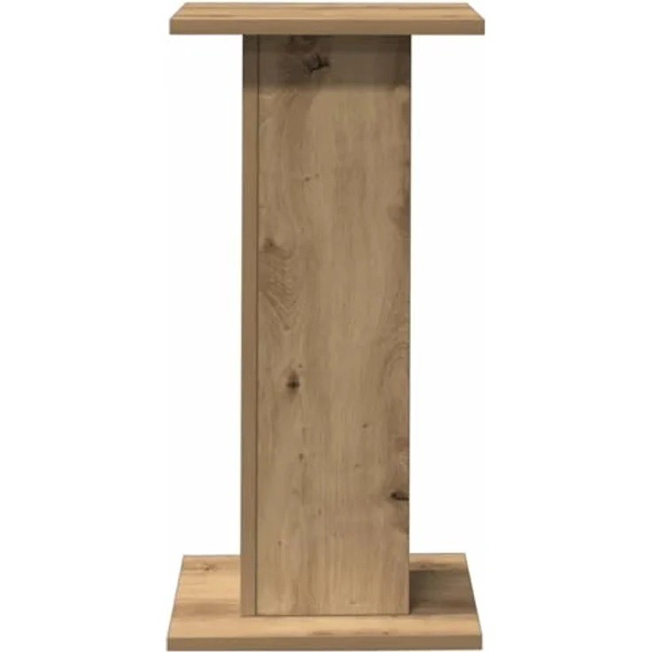 vidaXL Lautsprecherständer 2 STK., Hoher Boxenständer aus Holzwerkstoff, Artisan-Eiche, stabile Oberfläche für HiFi Heimkino Erfahrung – Bild 5