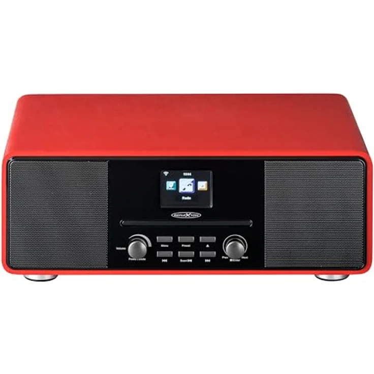 Reflexion Tischradio DAB+, DAB, UKW AUX, DAB+, UKW, Bluetooth® Fühlbare Tasten Rot (HRA19DAB/RD) – Bild 4