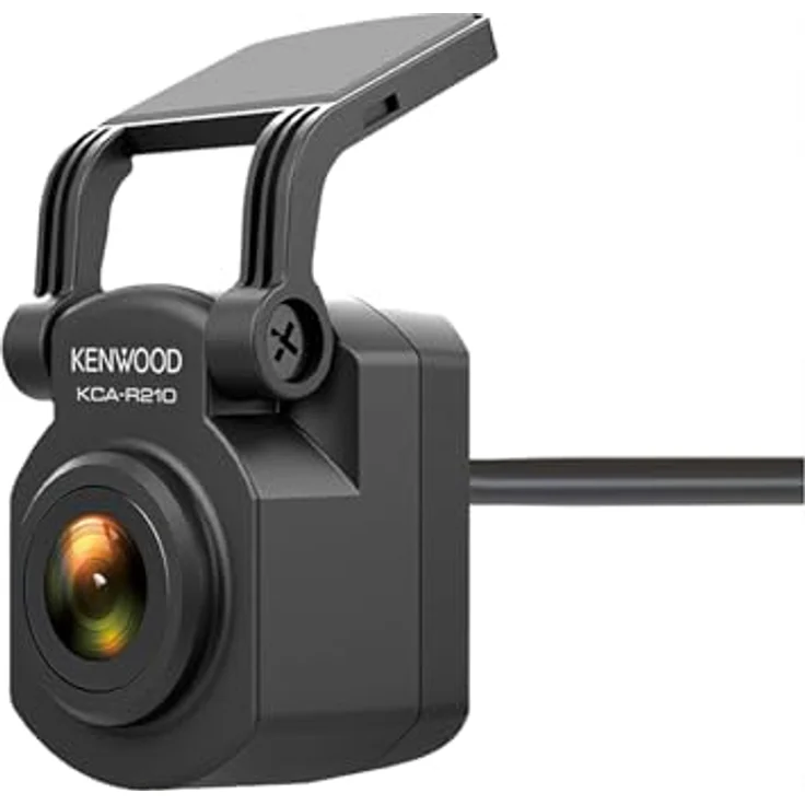 Kenwood KCA-R210, 2K-HD Rückfahrkamera für DRV-A610W, wasserdicht, 132° Weitwinkel, Schwarz – Bild 1