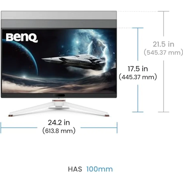 BenQ EX271U, 27” 4K Gaming Monitor mit 165Hz, AI Shadow Phage Technologie und KVM-Funktion – Bild 2