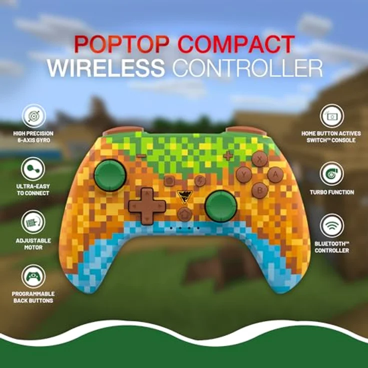 DRAGON SHOCK PopTop Wireless Controller Cubes, Bluetooth Gamepad für Nintendo Switch mit Turbo-Funktion und Vibrationsanpassung – Bild 9