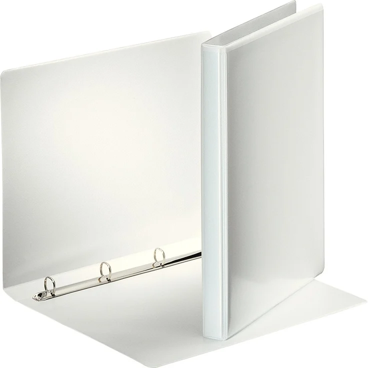 ESSELTE Präsentationsordner, Ringbuch A4 mit 4-Ring-Reißmechanik, weiss – Bild 1