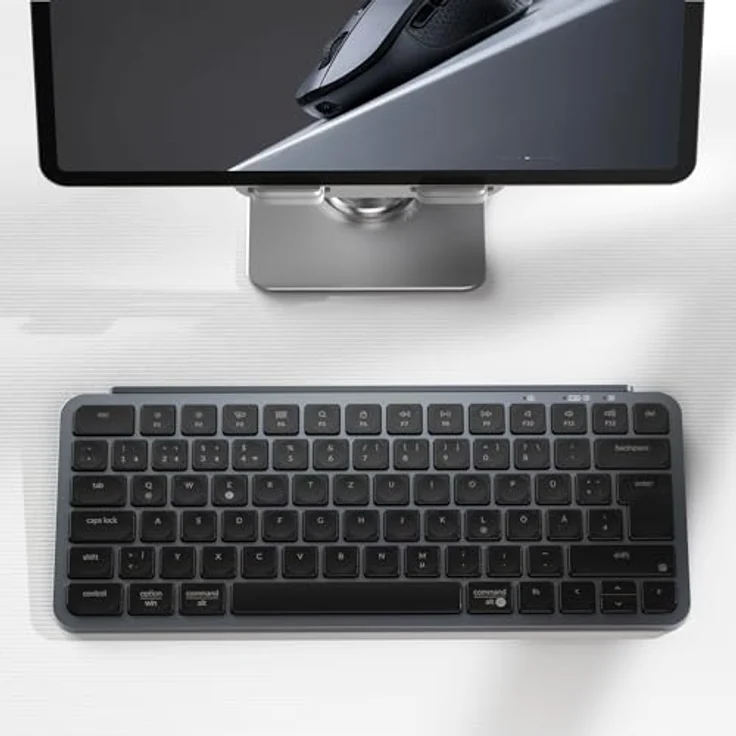 Keychron B1 Pro, Ultra-Slim Wireless Keyboard mit deutschem ISO-Layout, Multi-Device Nutzung, leiser Scherenmechanik, Bluetooth & USB-C Verbindung – Bild 9