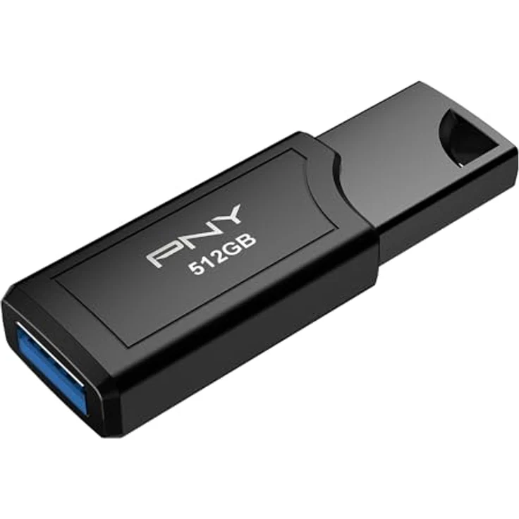 PNY Pro Elite V3 USB 3.2, USB Stick mit 512 GB, hohe Übertragungsraten bis zu 1000 MB/s, Metallgehäuse, schwarz – Bild 2
