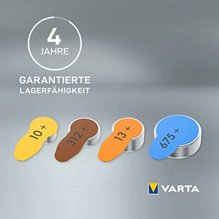 VARTA Hörgerätebatterien Typ 312 braun, Batterien 60 Stück Vorratspack, Power on Demand, wireless approved, Größe p 312 für Hörgeräte & Hörhilfen, high hearing level, quecksilberfrei, Made in Germany – Bild 2
