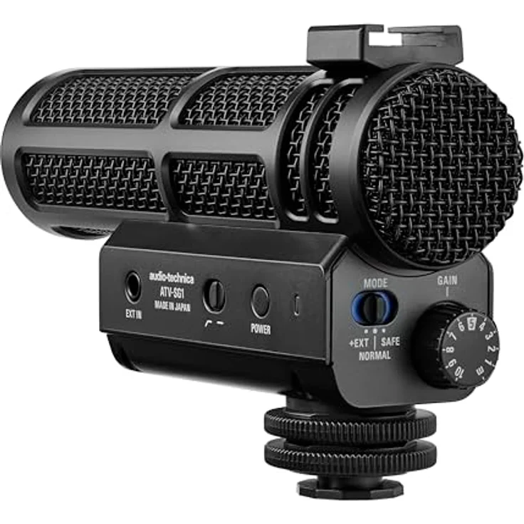 Audio-Technica ATV-SG1, On-Camera-Richtrohrmikrofon mit Keulenrichtcharakteristik, interner Stoßdämpfung und 24H Akkulaufzeit – Bild 3