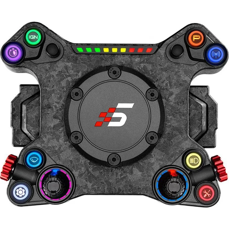 Simagic Neo X Hub, Gaming Controller mit Carbonfaser-Panel und anpassbaren Paddle-Modulen, Schwarz