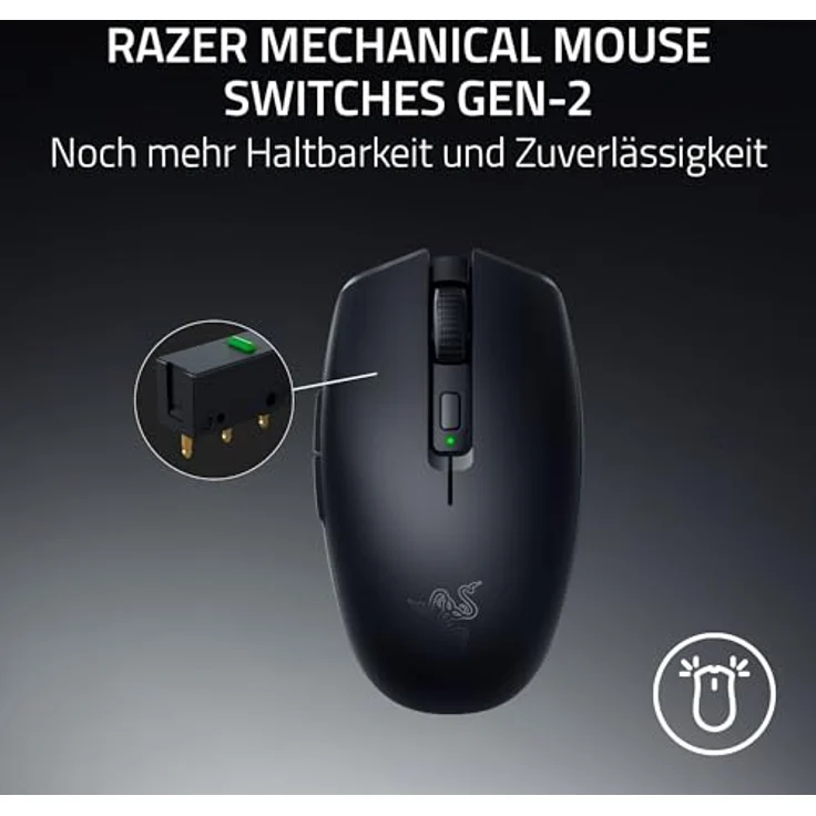 Razer Orochi V2 Wireless Gaming Maus, 18K Focus X Sensor, HyperSpeed Wireless/Bluetooth, 6 programmierbare Tasten, schwarz – Bild 5