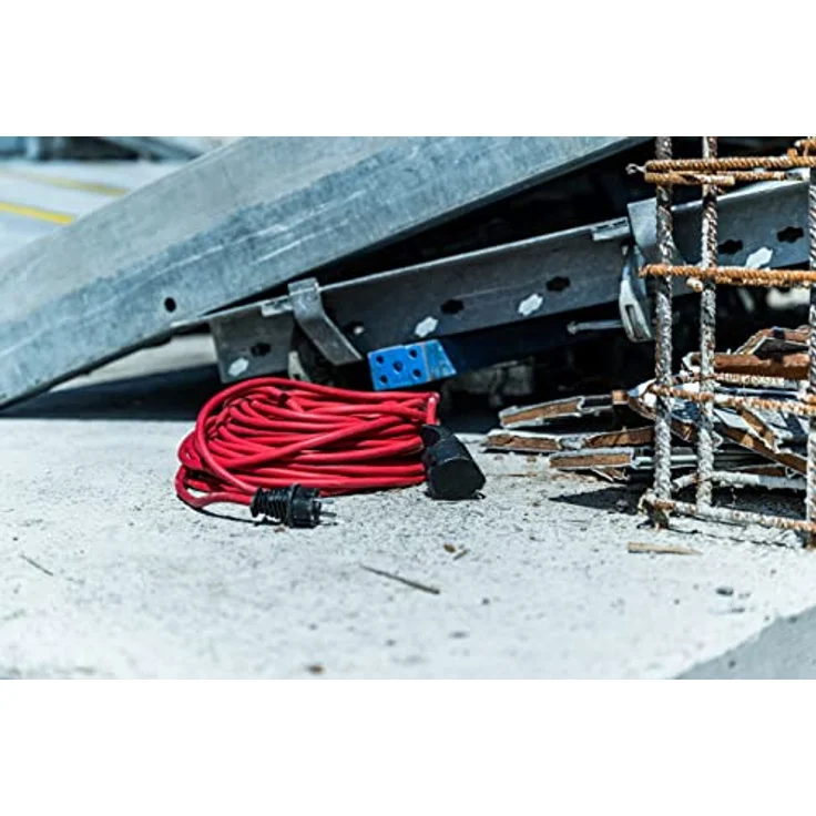 Brennenstuhl Baustellen-Verlängerungskabel (Outdoor-Verlängerungskabel mit 25m Kabel in rot, ölbeständig, für den ständigen Einsatz im Außenbereich IP44) – Bild 6