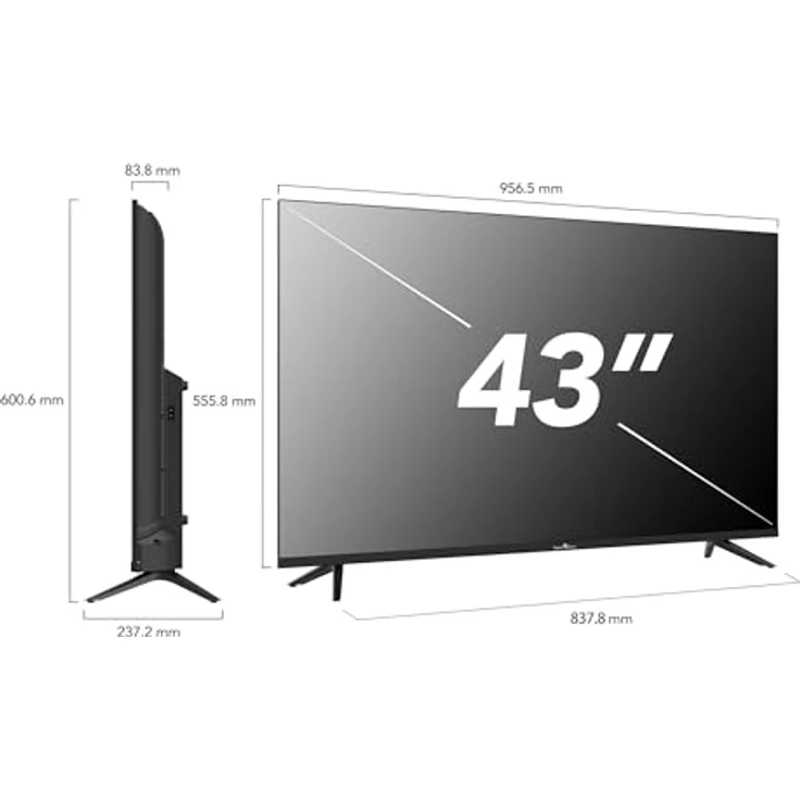 Smart Tech 43QH02V, 43 Zoll (108 cm) UHD-QLED Smart-Fernseher mit YouTube, Netflix, Prime Video, Disney+ und Whale TV – Bild 5