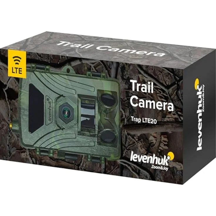 Levenhuk Trap LTE20 Wildkamera, 60 MP Foto- und 4K Videoaufnahme, 4G LTE Fernzugriff, IP66 wasserdicht – Bild 2