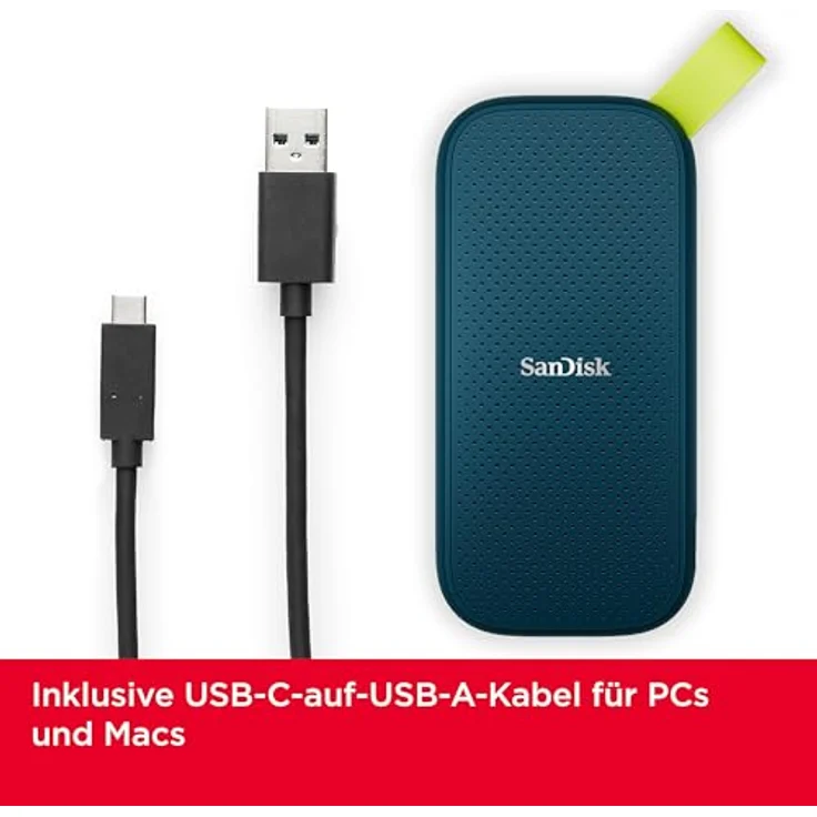 SanDisk Portable SSD 1 TB, externe 2,5 Zoll SSD mit 800 MB/s, stoßfest und kompakt – Bild 3