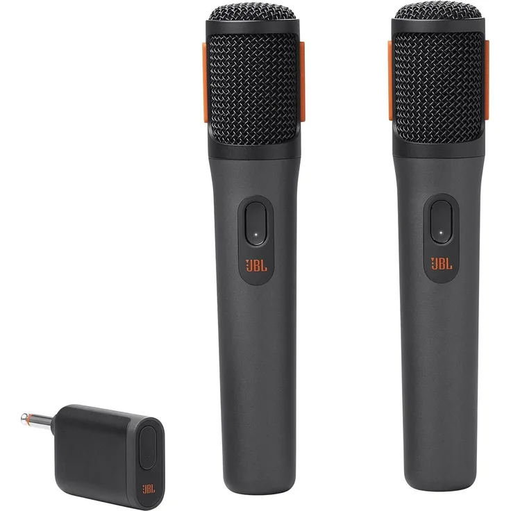 JBL Partybox Wireless Mic (Karaoke), Mikrofon mit Original JBL Pro Sound, schwarz