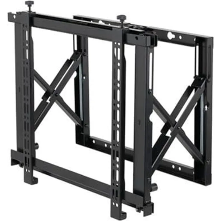 Neomounts WL95-800BL1, Push-to-Pop-Out Videowall-Wandhalterung für 42"-70" Bildschirme bis 35 kg, Schwarz