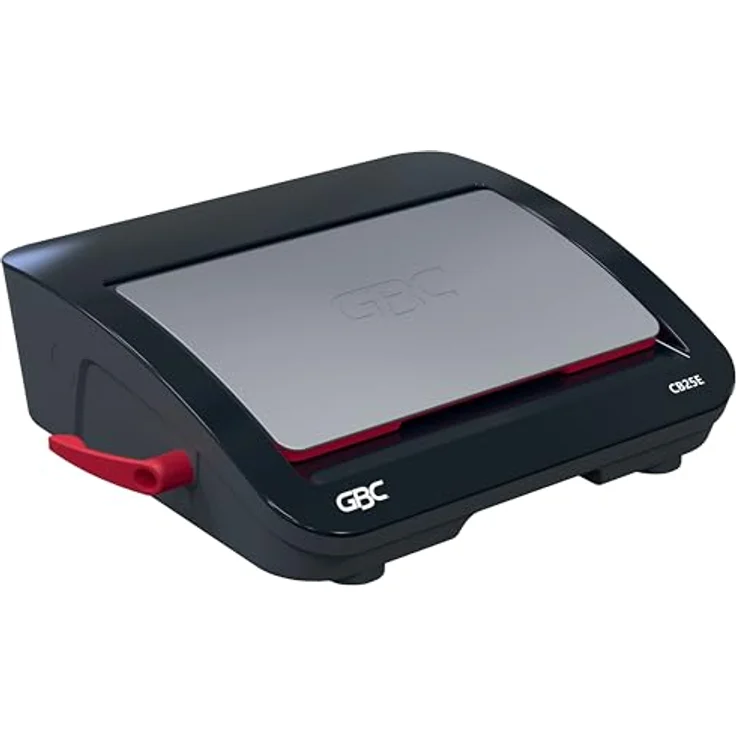 GBC CombBind CB25E, Elektrisches Bindegerät mit hoher Bindekapazität für 390 A5/A4-Blätter, stanzend bis zu 25 Blatt, staufreies Design, schwarz/silber, 4410064 – Bild 1