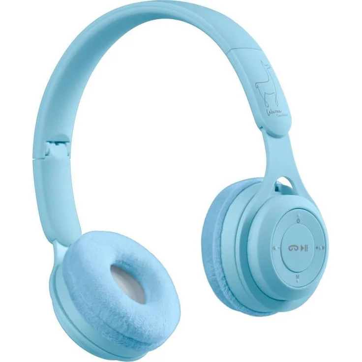 Lalarma Copenhagen Lalarma Kabelloser Bluetooth Kopfhörer für Kinder, sicher bis 85 dB, in Blue Pastel