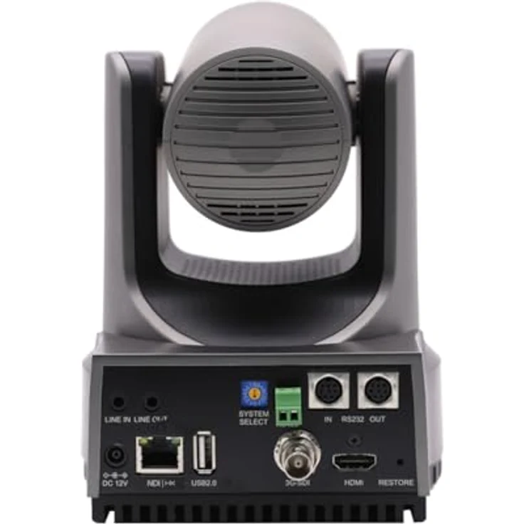 PTZOptics Move 4K 20X, IP-Sicherheitskamera mit Auto-Tracking, 4K Auflösung, grau – Bild 3