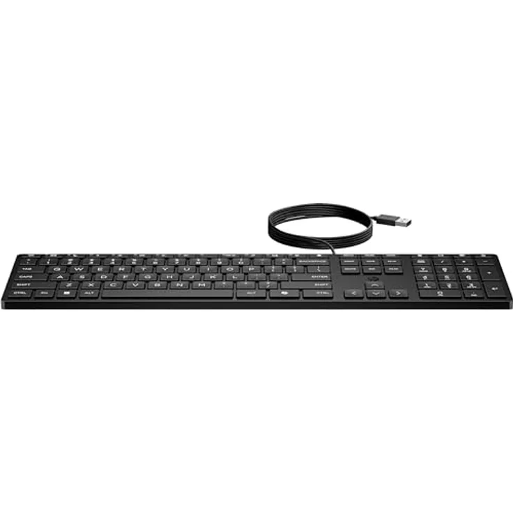HP 320K-Tastatur für Desktop-PC, kabelgebunden, Deutsch Layout, USB-Schnittstelle