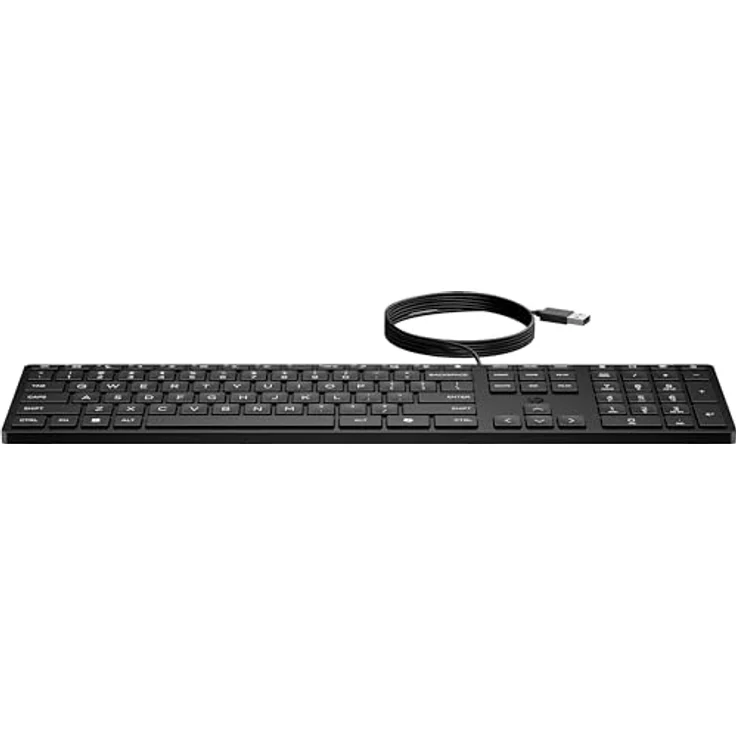HP 320K-Tastatur für Desktop-PC, kabelgebunden, Deutsch Layout, USB-Schnittstelle – Bild 1