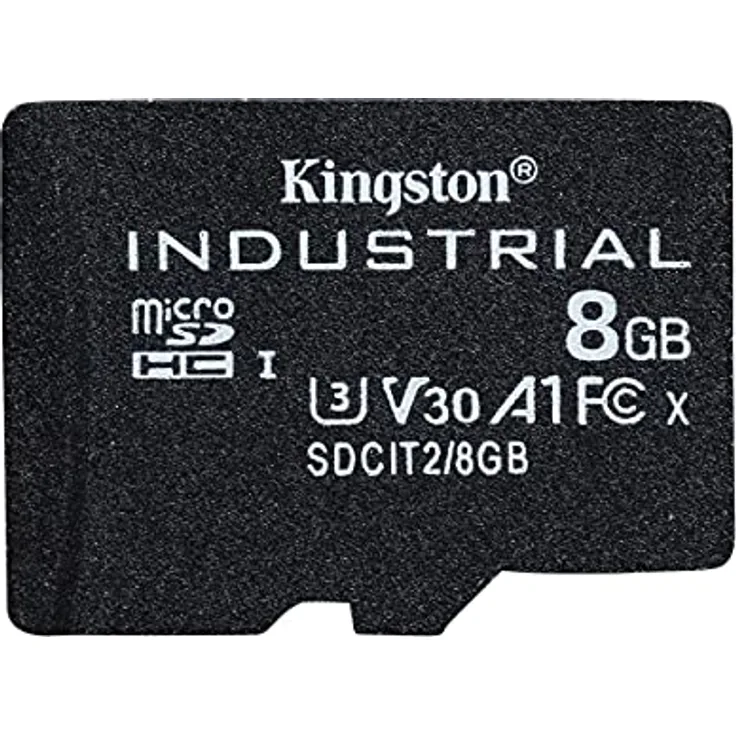 Kingston Industrial microSD - 8GB microSDHC Industrial C10 A1 pSLC Karte Einzelpackung ohne Adapter - SDCIT2/8GBSP