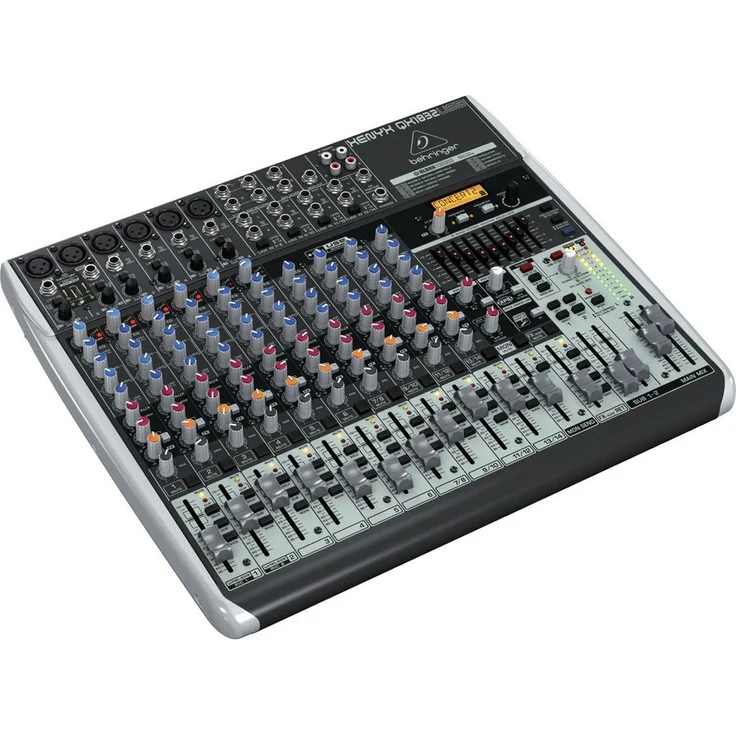Behringer XENYX QX1832USB, Analogmischpult mit USB-Eingang, integrierten Effektprozessor und APP Steuerung