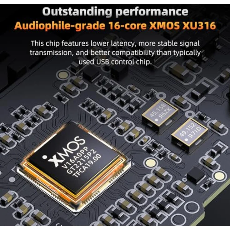 FiiO KA17, USB-DAC und Kopfhörerverstärker mit Gain-Schalter, hochpräzisem PEQ und 16-Core XMOS Chip, schwarz – Bild 6