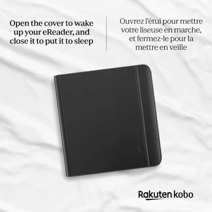 Kobo Libra Colour SleepCover Case | Sand Beige Notebook | Sleep/Wake Technology | Built-in 2-Way Stand | Vegan Leather | Compatible with 7" Kobo Libra Color eReader – Bild 4