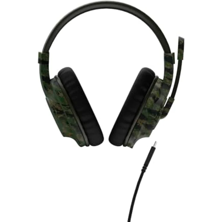 uRage Gaming-Headset SoundZ 330 V2, kabelgebundene Multi-Plattform Kopfhörer für PS5/PC, Over-Ear, in Camouflage – Bild 2