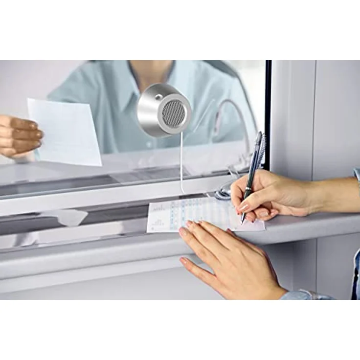 ORNO Virone Spatium Intercom System, bidirektionale Gegensprechanlage mit flexiblem Mikrofon, silber – Bild 6