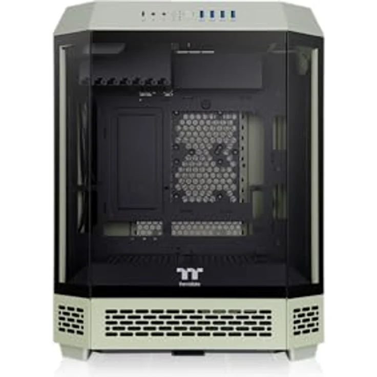 Thermaltake The Tower 600 Mid Tower Chassis | Hidden Connector | Green, PC-Gehäuse mit vertikalem Design und umfangreicher Kühlungsunterstützung – Bild 2