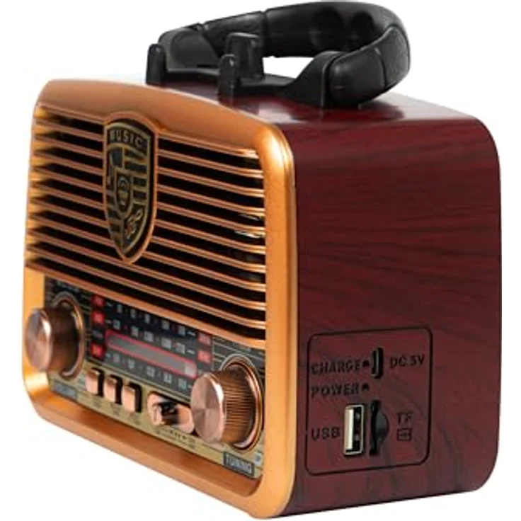 BLOW RA10 Analogradio mit AM/FM, Solarenergie, Bluetooth, USB und TWS-Funktion, schwarz – Bild 7