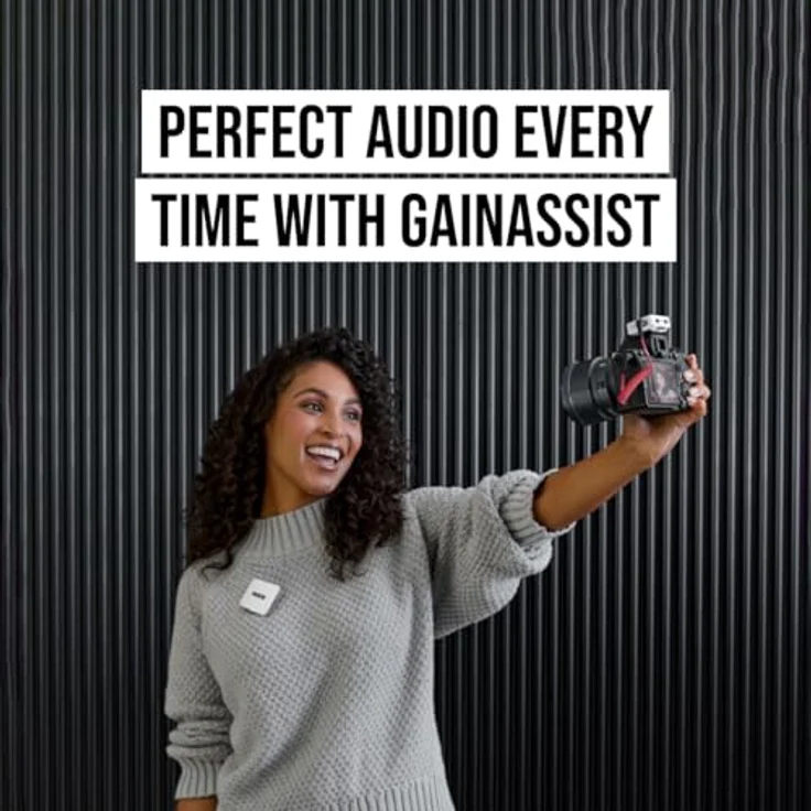 RØDE Wireless GO (Gen 3) White, Kompaktes Drahtlosmikrofonsystem mit 32-Bit-Float-On-Board-Aufnahme und intelligenter GainAssist-Technologie – Bild 7