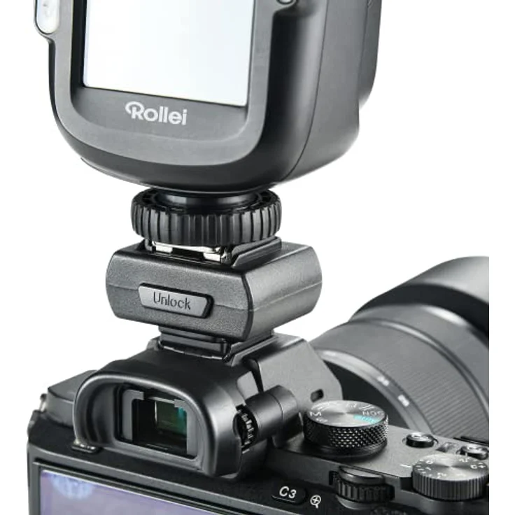 Rollei Adapter für HS Freeze 1S, Blitzgerät für Sony-Kameras mit integriertem Sicherheits-Pin, offizielles Zubehör – Bild 2
