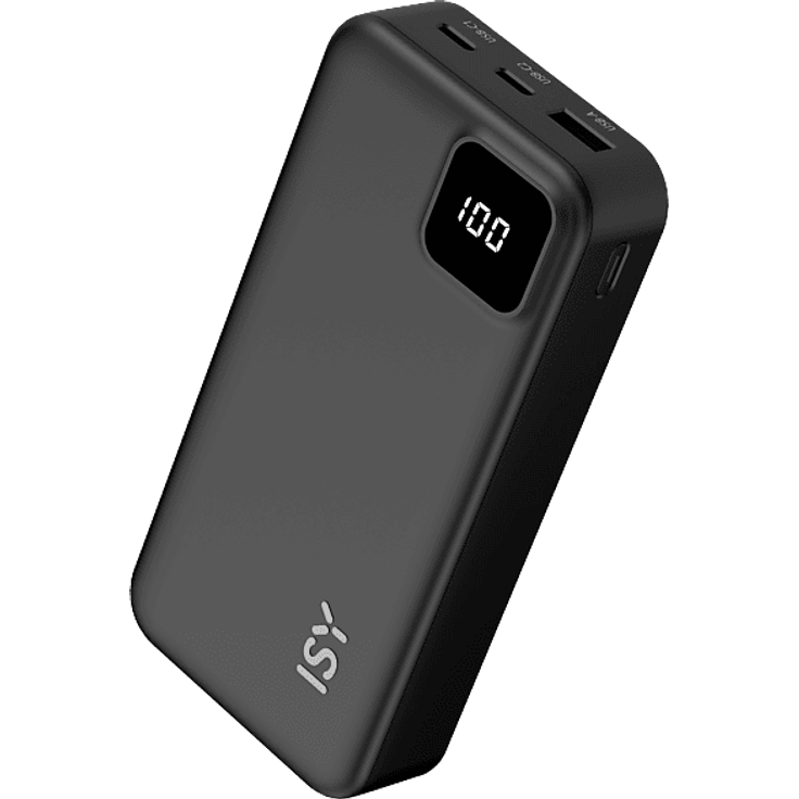 ISY IPP-20001 Powerbank, 20000 mAh, schwarz