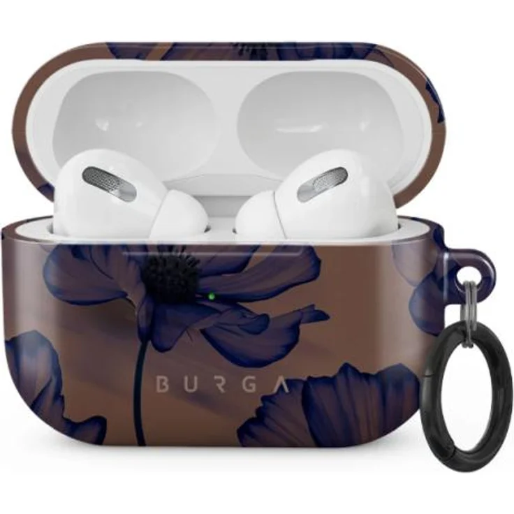 Burga Velvet Night, Hülle für AirPods Pro, Kopfhörertasche + Schutzhülle in Nachtblau