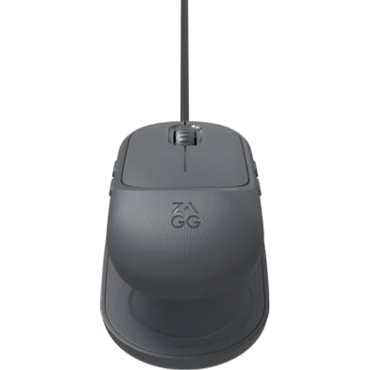 ZAGG Pro Mouse W/Wireless Charging Pad, Universal, ohne Batterien, lädt mit Gebrauch, Anthrazit – Bild 2