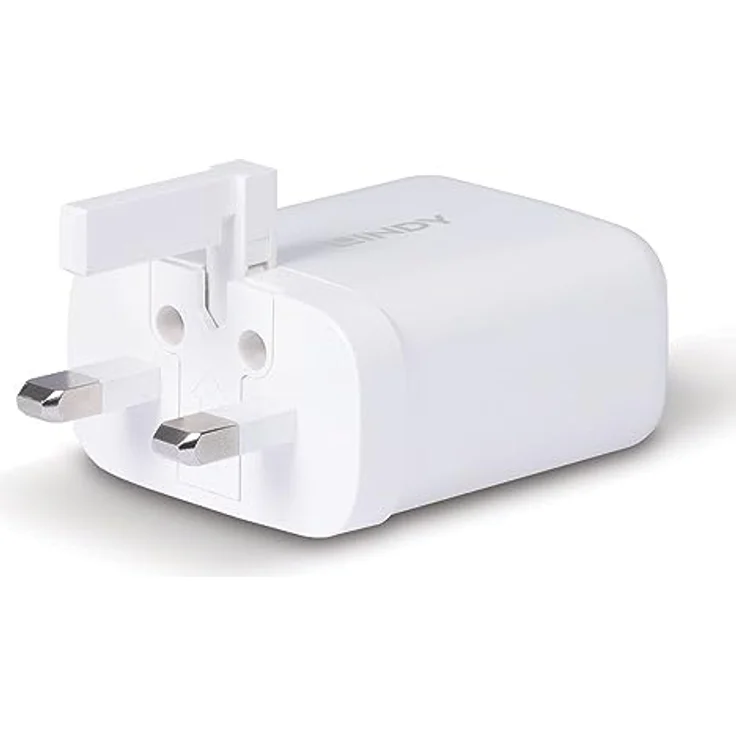 Lindy USB Ladegerät Typ A+C GaN Charger 65W, weiß - Schnellladefunktion mit 65W Power Delivery und 45W Schnellladung – Bild 5