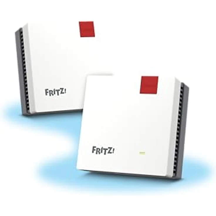 FRITZ! Mesh Set 1600, 2er-Pack International, Wi-Fi 6 Dual-Band, max. 3000 Mbit/s, Rot/Weiß – Bild 1