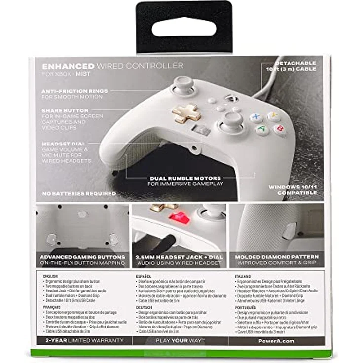 PowerA Enhanced Wired Controller Mist Weiß (1518809-01) (Xbox Series) – Bild 11