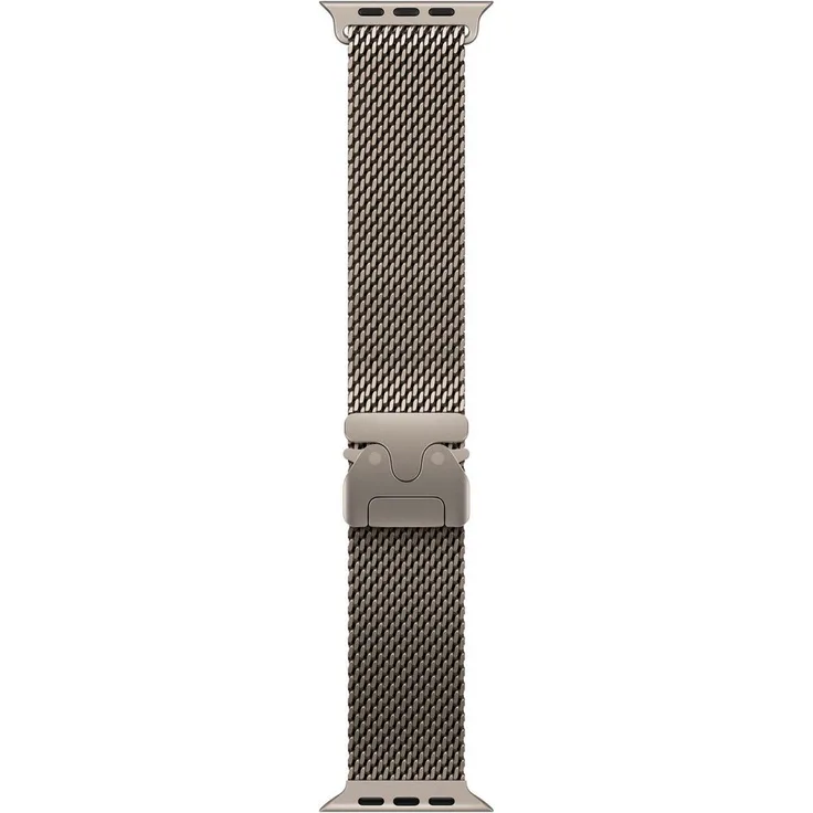 Apple Smartwatch-Armband Milanaise, CO₂ neutral, recycelte Materialien, einstellbar, Edelstahl