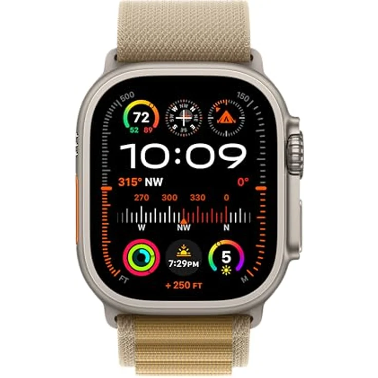 Apple Watch Band - Alpine Loop - 49 mm - Mandel - Small, aus recycelten Materialien, Titan-G-Haken – Bild 3