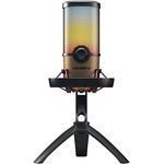 CHERRY UM 9.0 PRO RGB, USB-Mikrofon mit RGB-Beleuchtung, für Gaming, Streaming, ASMR, 4 Richtcharakteristiken, Shock Mount, Touch Mute, kompatibel mit PC/Mac/PS4/PS5, schwarz-Kupfer