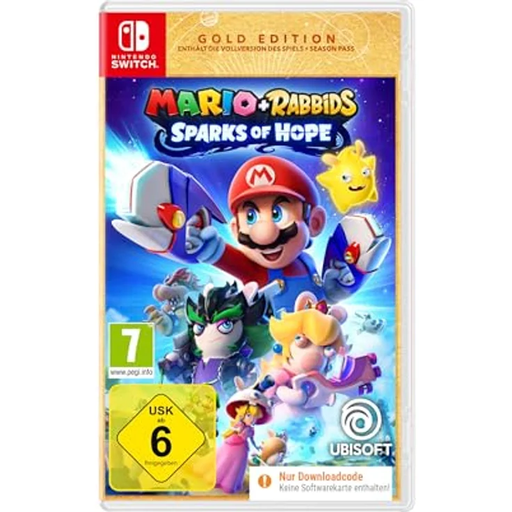 Ubisoft Mario + Rabbids Sparks of Hope - Gold Edition (Code in a box) - [Nintendo Switch] - Strategische Kämpfe in der Galaxie – Bild 1
