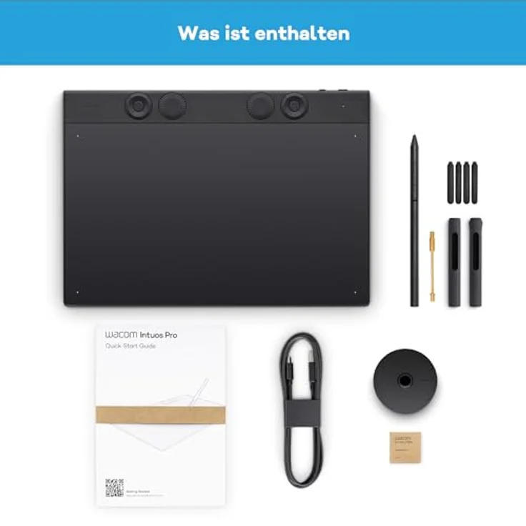 Wacom Intuos Pro Medium, Grafiktablett mit kabellosem Stift, 8192 Druckniveaus, Schwarz – Bild 8