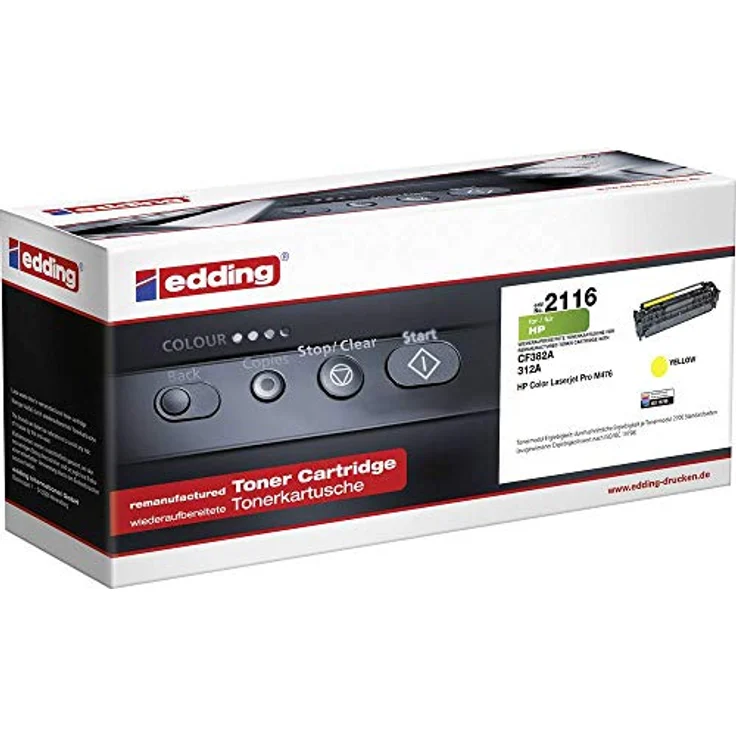 Edding EDD-2116 Toner, gelb für 2700 Seiten, 1 Stück – Bild 1