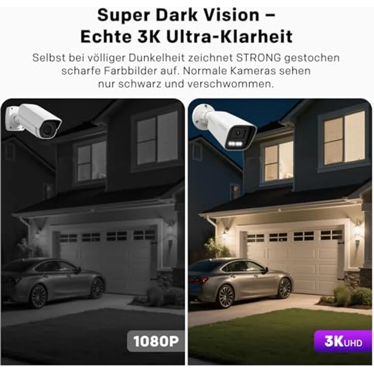 STRONG 5MP Dual-Light PoE Außen-Überwachungskamera, IP67, Cloud-Aufzeichnung, Bewegungserkennung, integriertem Mikrofon, Vollfarbige Nachtsicht – Bild 2