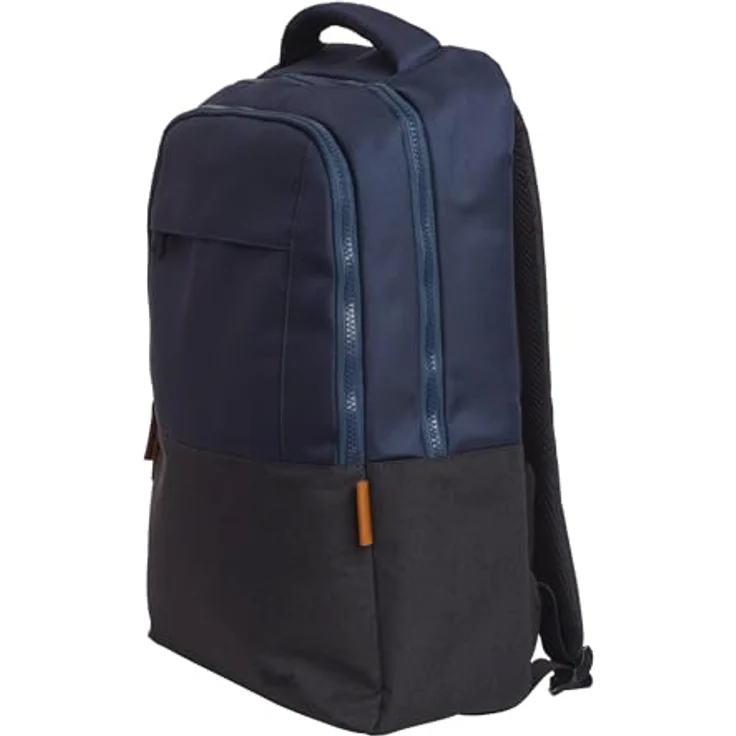 Trust Lisboa Laptop Rucksack Herren 16 Zoll, Reiserucksack 23 Liter mit Trolley-Gurt, Backpack aus Recycelten PET-Flaschen, Handgepäck Rücksack Damen Schule Arbeit Reisen Business - Blau – Bild 1