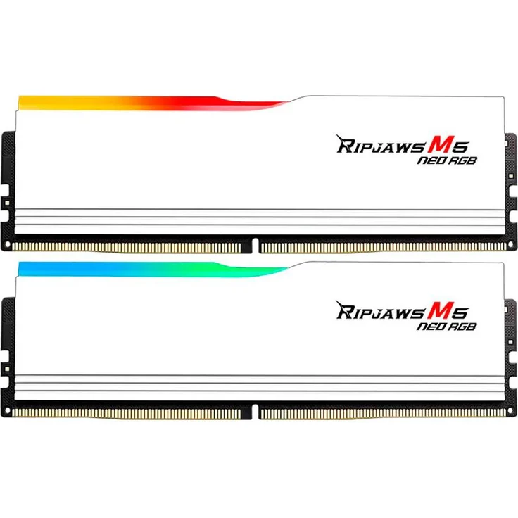 G.SKILL Ripjaws M5 RGB F5-6000J3636F32GX2-RM5NRW, 64 GB (2x32 GB) DDR5 6000 MHz, CL36, Ungepuffert, Multicolor Hintergrundbeleuchtung