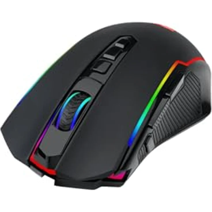 Redragon M910-KS Ranger Lite RGB, Kabelgebundene Gaming-Maus mit optischem Sensor und 9 programmierbaren Tasten, Schwarz – Bild 2