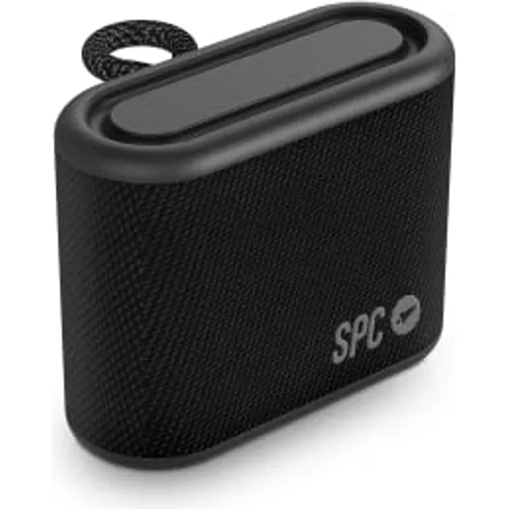 SPC Sound MINIMAX - Tragbarer Bluetooth-Lautsprecher, kompakte Größe, große Autonomie von 24 Stunden, leistungsstarker Akku, 5 W, IPX7-Wasserbeständigkeit, TWS, USB-C, Textildesign